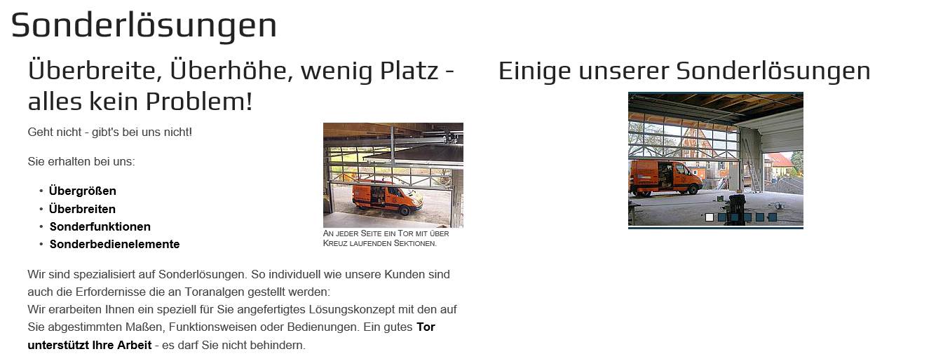 Professionelle Tore: Spezialanfertigungen aus Ihrer Region
