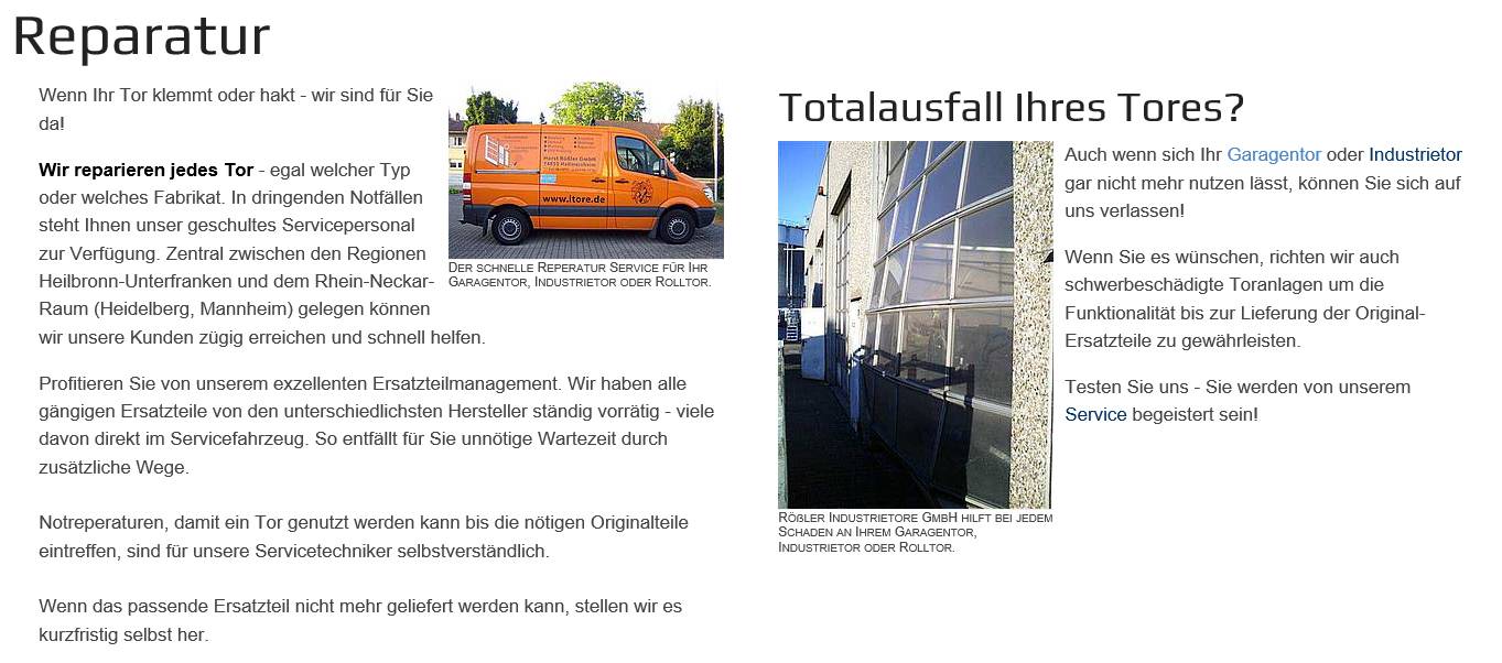 Professionelle Tor Reparatur für höchste Ansprüche