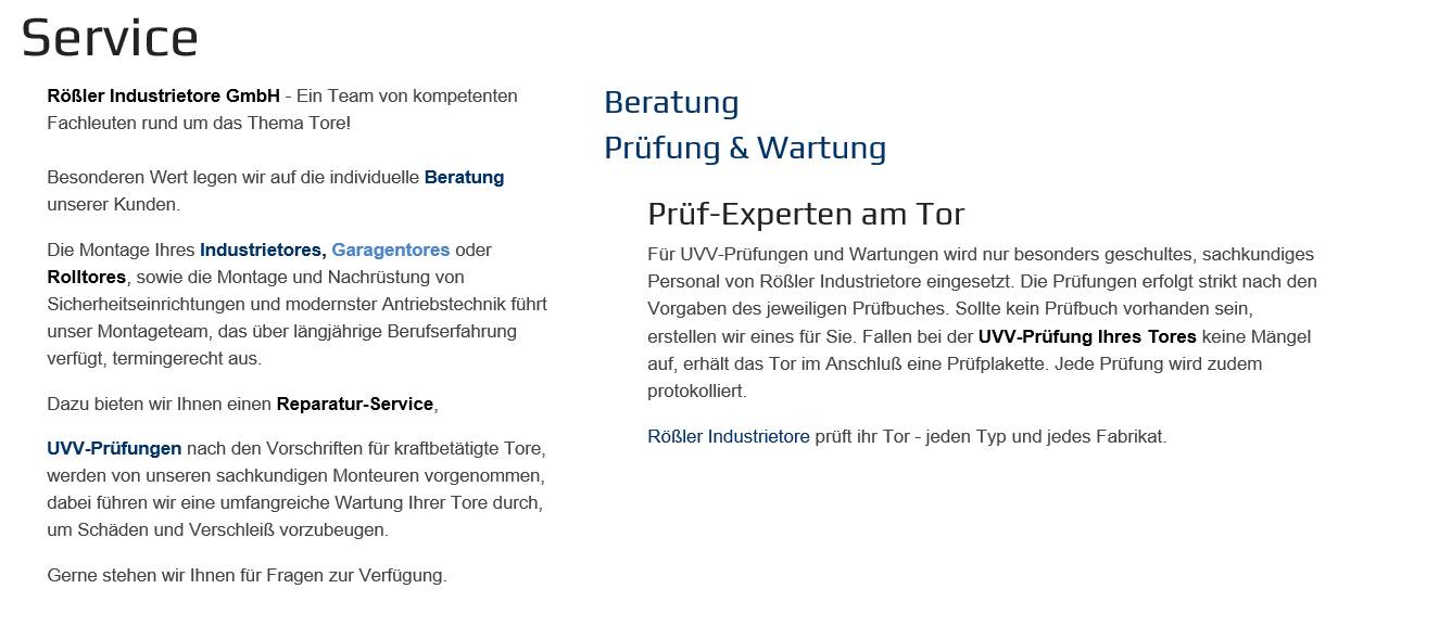 Kompetente Torservice aus Ihrer Region