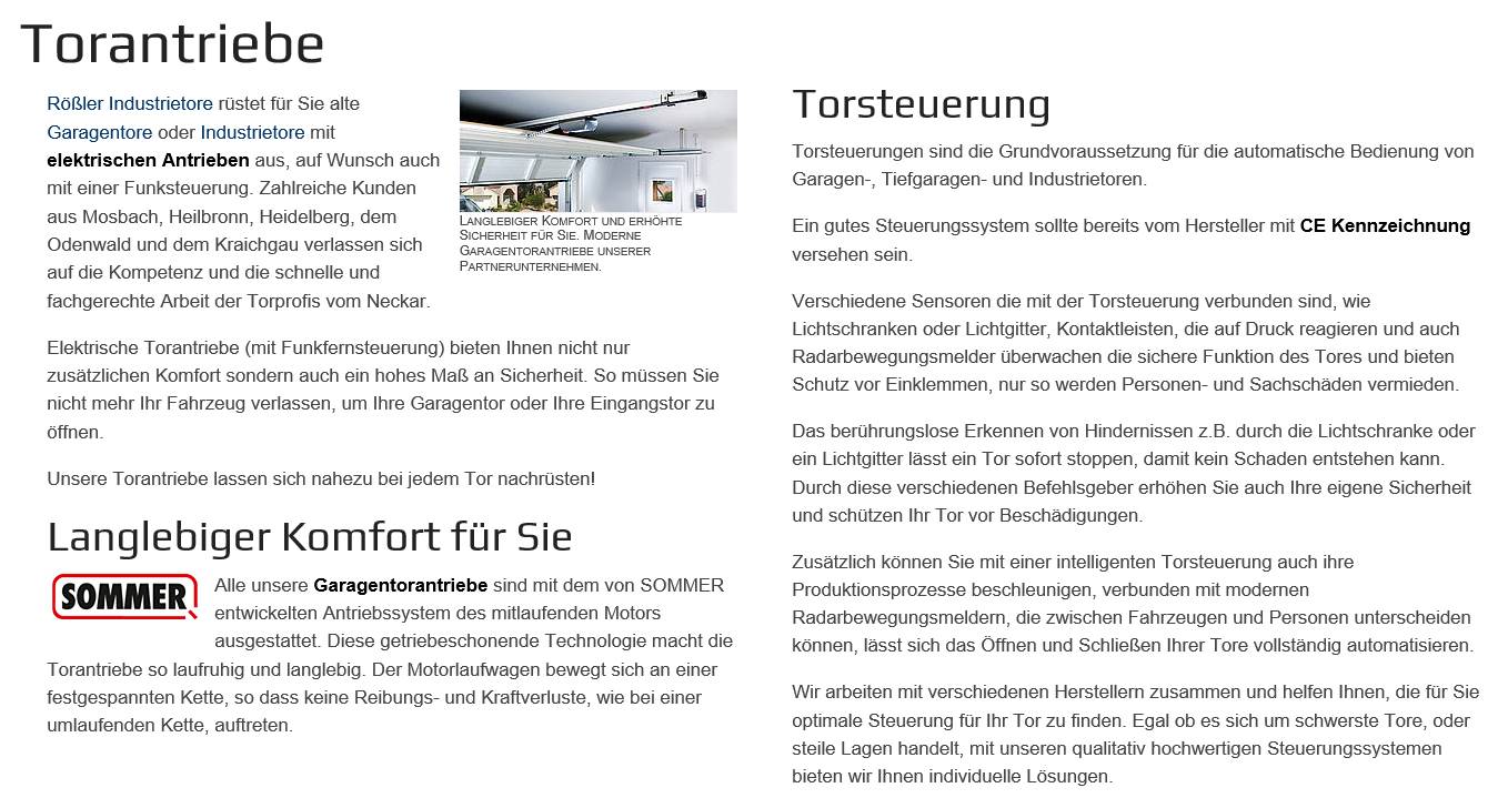 Erfahrene Torantriebe vom Fachbetrieb